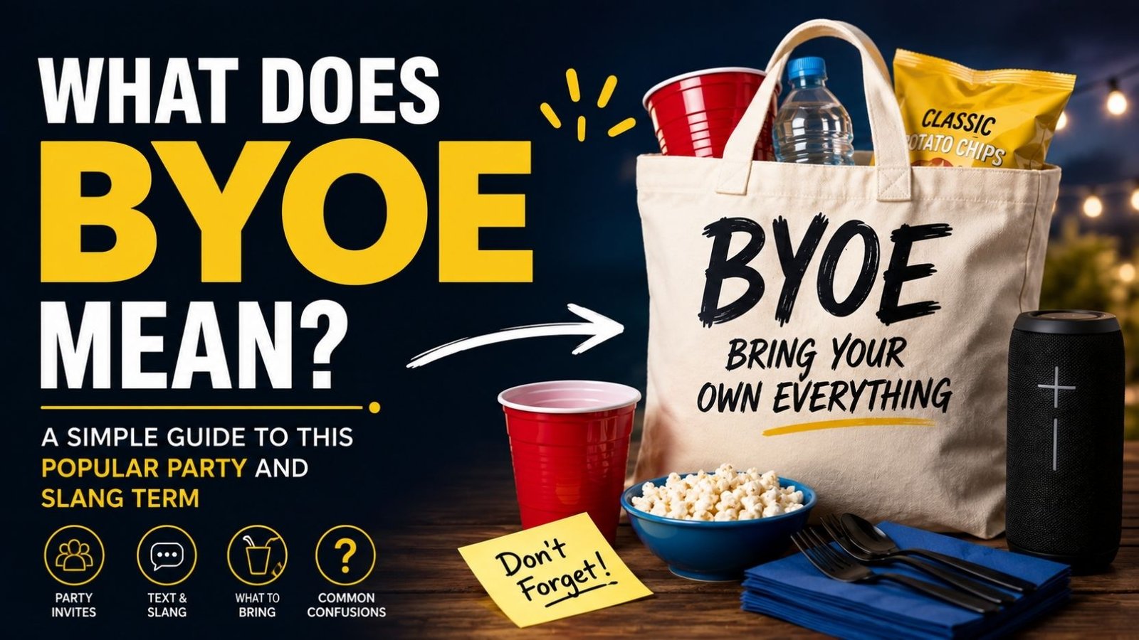 What Does BYOE Mean? A Simple Guide to This Popular Party and Slang Term