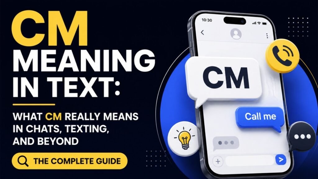 CM Meaning In Text: What CM Really Means In Chats, Texting, and Beyond