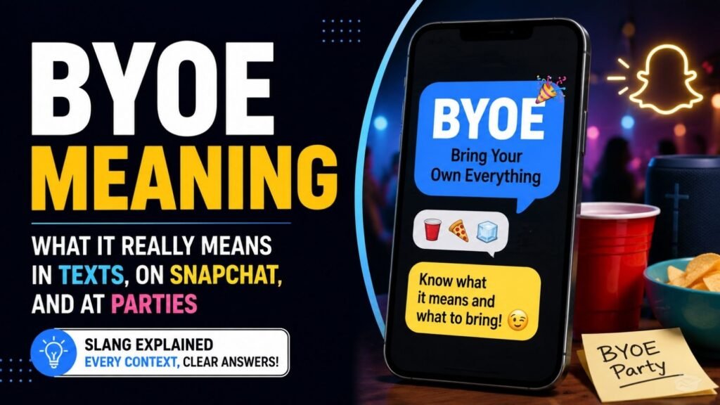 BYOE Meaning: What It Really Means in Texts, on Snapchat, and at Parties