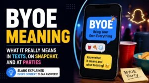 BYOE Meaning: What It Really Means in Texts, on Snapchat, and at Parties