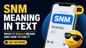 SNM Meaning In Text: What It Really Means And How To Use It